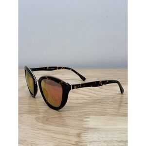 DIFF Eyewear Rose Sunglasses Tortoise Gold Frame Brown Lens Womens EUC